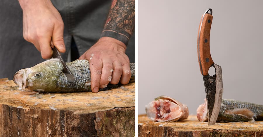 Satori knife in action